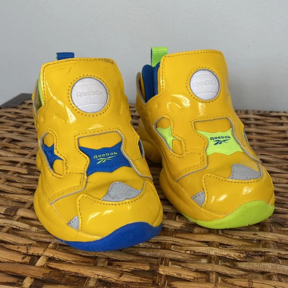 Reebok Versa Pump Fury Minion toddler slip-on shoes